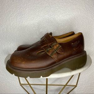 Dr. Martens Y2K Brown 8065 Mary Janes Made in England US Women’s 7 Platform
